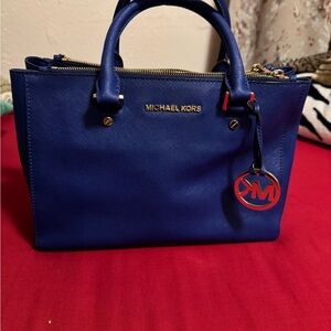 Michael Kors Royal Blue Satchel